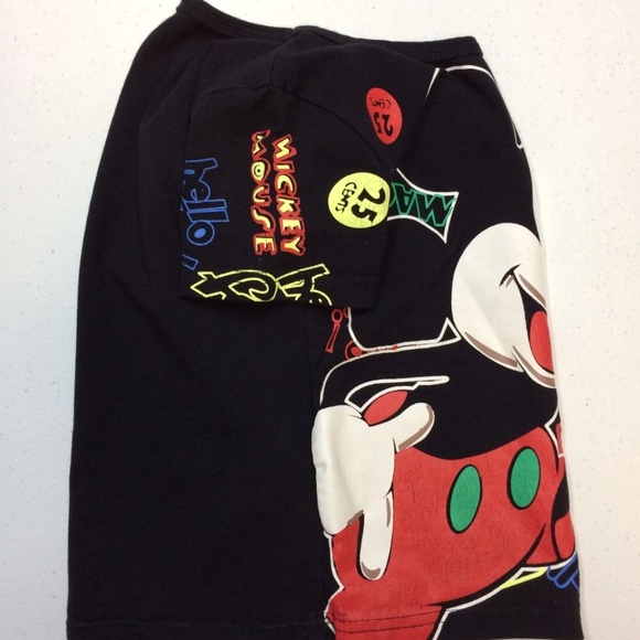 Youth Black Mickey Mouse Disneyland T Shirt Unisex - Picture 4 of 7